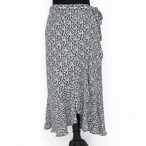 Max Studio XS Floral Wrap Maxi Skirt | Asymmetrical Hem Boho Chic | EUC